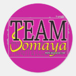 TEAM SOMAYA - PINK ROUND STICKER
