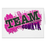 TEAM SOMAYA - Purple Greeting Card