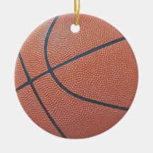 Team Spirit_Basketball texture_Hoops Lovers Christmas Tree Ornament