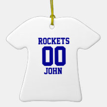 Team Sports Jersey Christmas Ornaments