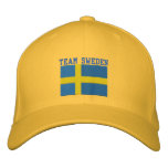 TEAM Sweden 2010 Dated Customizable embroidered hats