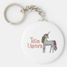 Team Unicorn Rainbow Key Chain