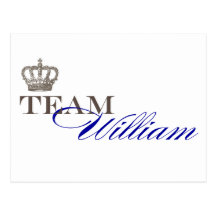 Team William | Royal Wedding Souvenirs Postcard