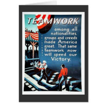 Team Work 1 Greeting Card