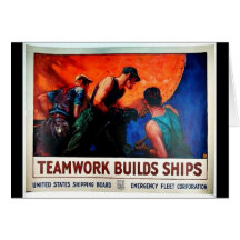Team Work Buildsships Cards