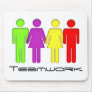 Team work coming together mouse pad