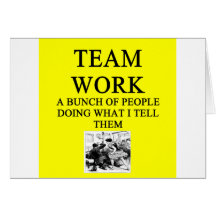 TEAM work joke Card