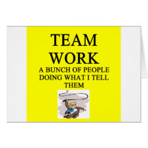 team work joke greeting cards