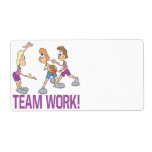 Team Work Shipping Label