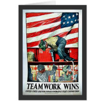 Team Work Wins Card