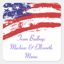 Teambadboyz American Pride Sticker