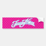 TeamMom Blue Logo with Pink Dots #1 Bumper Sticker