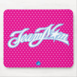 TeamMom Blue Logo with Pink Dots #1 Mouse Pads
