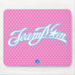 TeamMom Blue Logo with Pink Dots #2 Mouse Pad