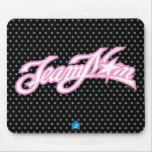 TeamMom Pink Logo with Black Dots #1 Mouse Pad
