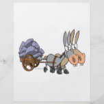 teamwork donkeys mules cartoon flyers