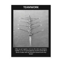 teamwork-either-we-pull-together-and cross-this post card