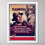 Teamwork Wines Poster