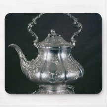 Teapot and kettle with lampstand and burner mouse pads