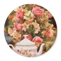Teapot - More tea Milady Refrigerator Magnets