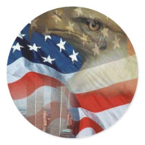 Tears of the Eagle Round Stickers