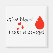 Tease a senegal refrigerator magnet