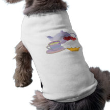 Teatime with Cupcakes heart Dog Tee