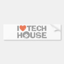 Tech House Bumper Sticker