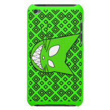 Techi Kitty Green Barely There iPod Case