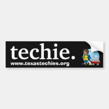 Techie. Bumper Sticker