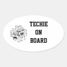 Techie On Board Sticker