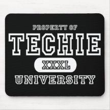 Techie University Dark Mouse Pads