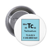 Technetium-99m Pinback Button
