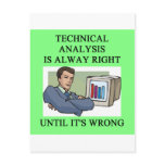 technical analysis joke postcards