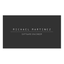 TECHNICAL COMPUTER FONT Business Card