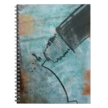 "Technical Pen" in pastel Notebook by Brad Hines
