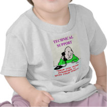 technical support pounding fist tshirt