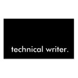 technical writer. business cards