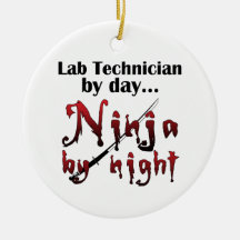 Technicien de laboratoire Ninja Décoration Pour Sapin De Noël