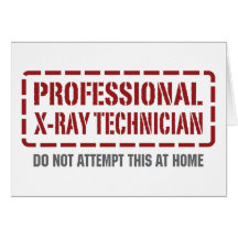 Technicien professionnel de rayon X Carte De Vœux