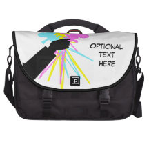 Technicolor Camera Love Bouquet Custom Laptop Bag