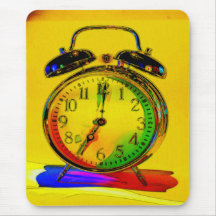 technicolor_clock mouse pads