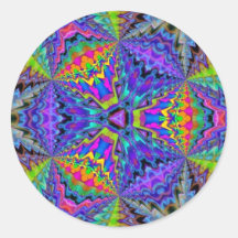 TECHNICOLOR INFINITY ROUND STICKERS