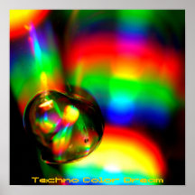Techno Colour Dream Poster