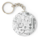 techno computer chip hard drive vector experiment keychain