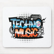 Techno Music Mouse Pads