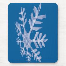 Techno Snowflake Mouse Pad