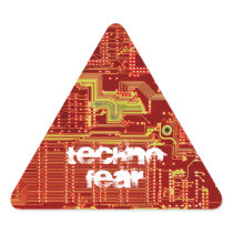 Technofear warning sticker