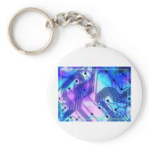 Technological Tempest Keychain