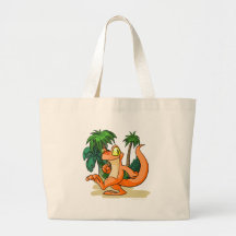 Techo orange sur une recherche d'île de mystère sac fourre-tout